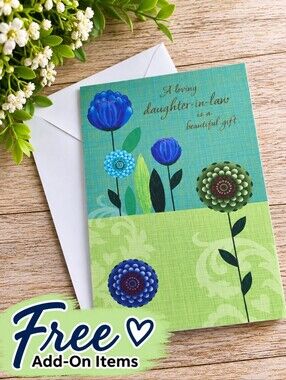 Free With Purchase Floral Greeting Card for Daughter-in-Law